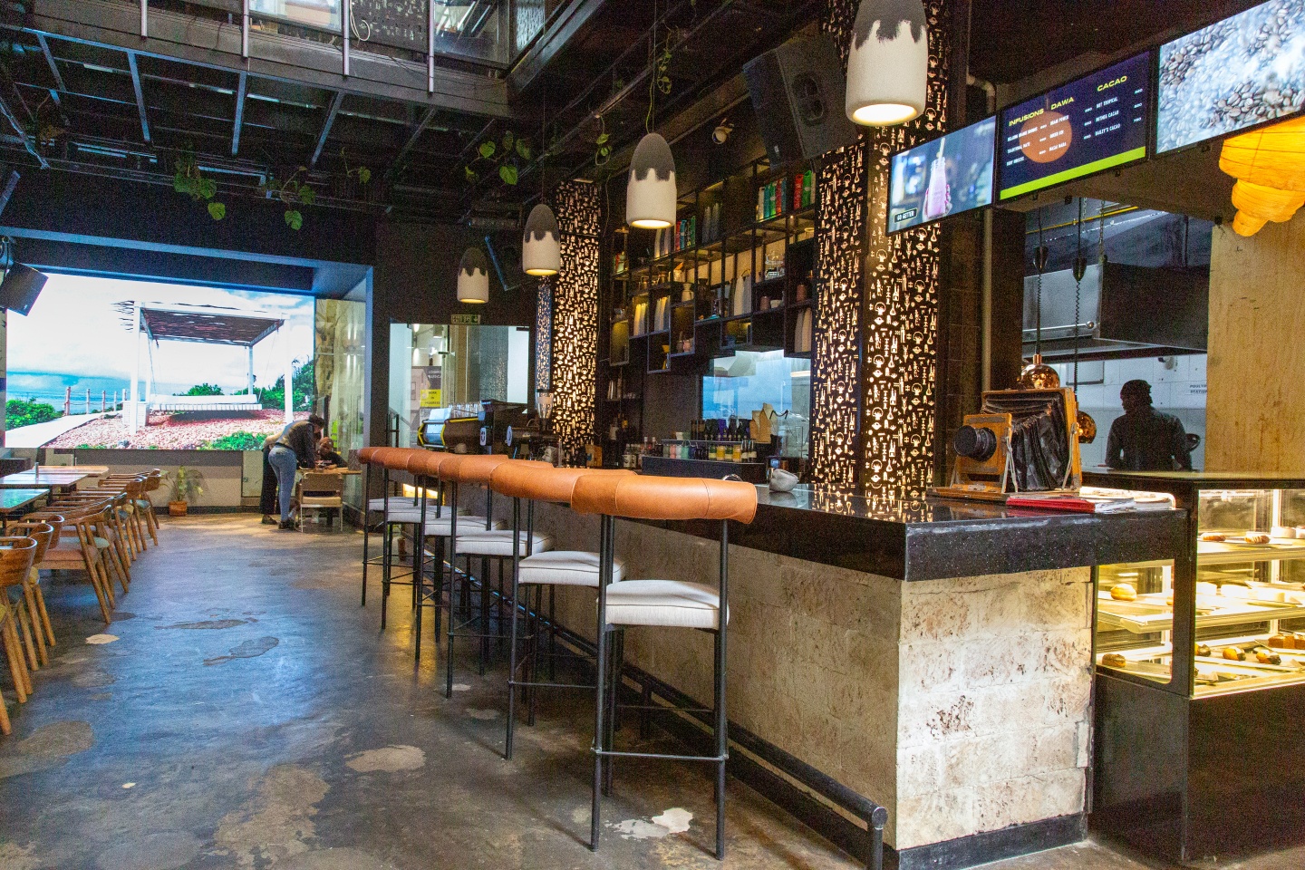 Interior of Café AMKA